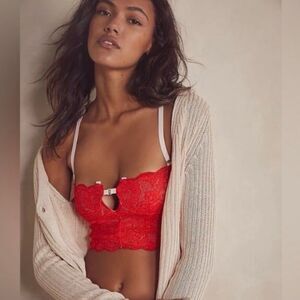 Free People HAH Top 2 Bottom Cami Blood Orange Size Small